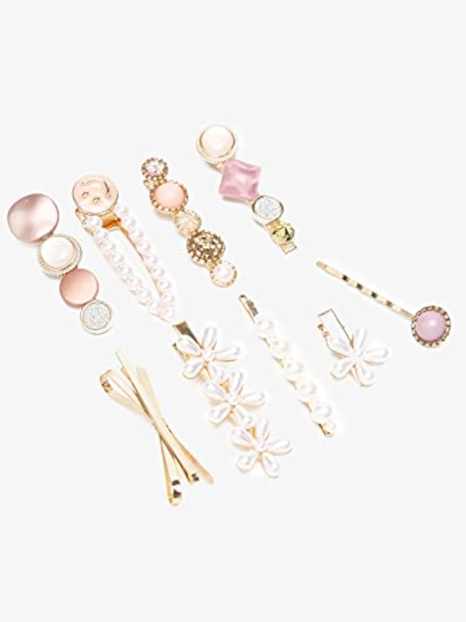 5pc Hair Pins & Clips Combo Set, Colourful Accessories